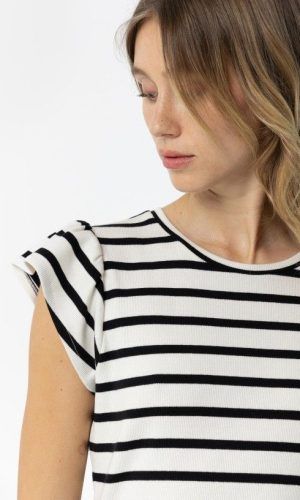 Camiseta canalé blanco rayas Tiffosi.Comprar camiseta.Gabalda17
