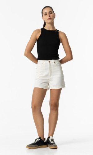 Short denim blanco mujer Tiffosi. Comprar short mujer.Gabalda17