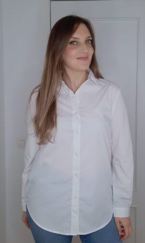 Camisa blanca mujer.Comprar camisa basica blanca .Gabalda17