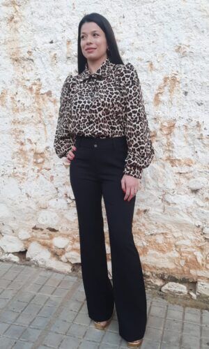 Pantalón negro vestir mujer.Comprar pantalon de vestir.Gabalda17