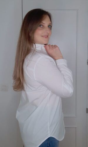 Camisa blanca mujer.Comprar camisa basica blanca .Gabalda17