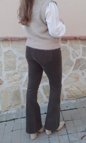 Vaquero campana marrón.Comprar vaquero campana .Gabalda17