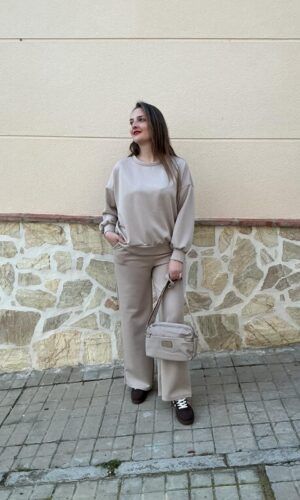 Conjunto casual beige. Comprar conjunto casual de chica.Gabalda