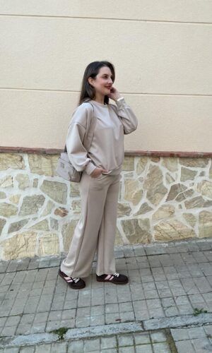 Conjunto casual beige. Comprar conjunto casual de chica.Gabalda